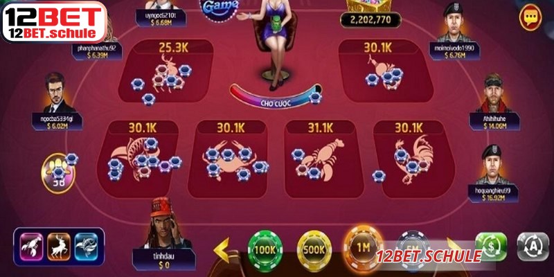 Cách tham gia chơi bầu cua trực tuyến tại nhà cái 12BET
